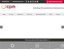 Tablet Screenshot of cpm-group.com